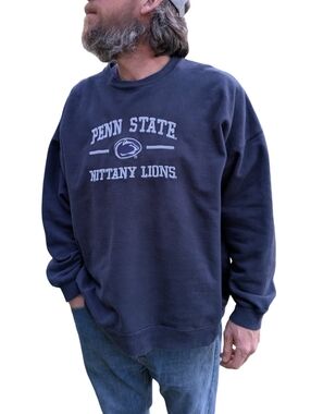Penn State Nittany Lions Navy Crewneck Sweatshirt - Old Varsity Brand 2X